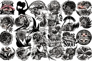 On My Lower Back Sunset in the Caribbean tattoo idea