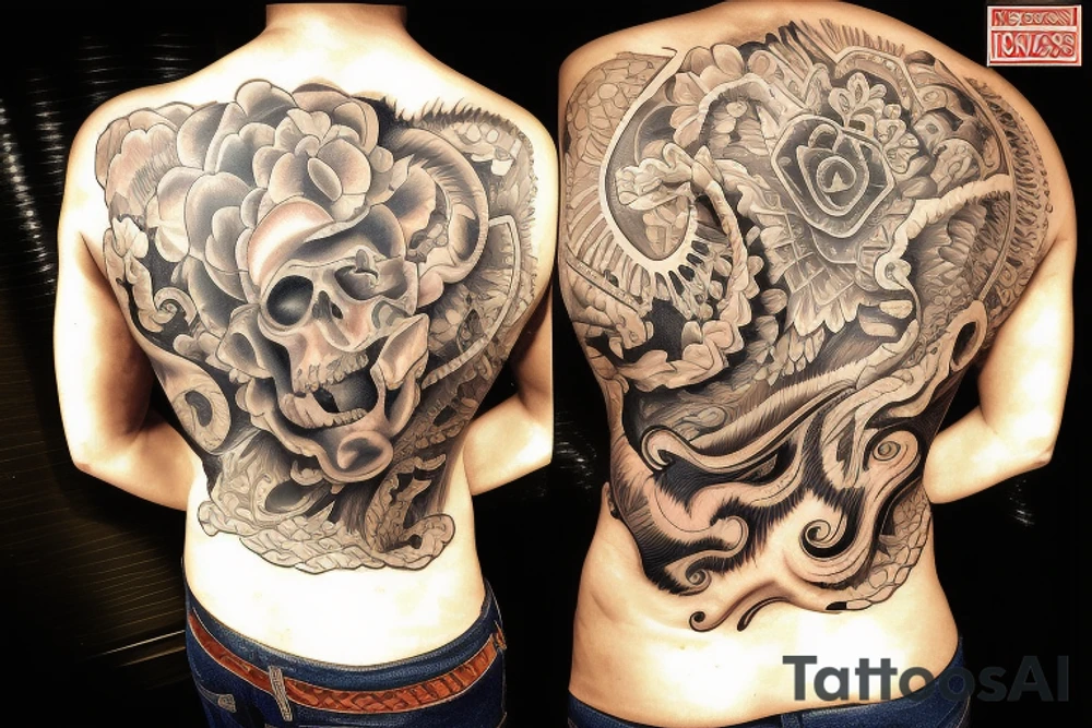 On My Lower Back Sunset in the Caribbean tattoo idea
