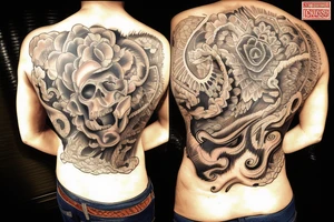 On My Lower Back Sunset in the Caribbean tattoo idea