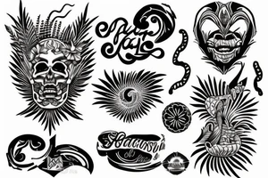 On My Lower Back Sunset in the Caribbean tattoo idea