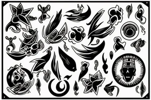 On My Lower Back Sunset in the Caribbean tattoo idea