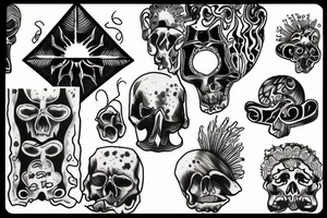On My sacrum Sunset in the Caribbean tattoo idea