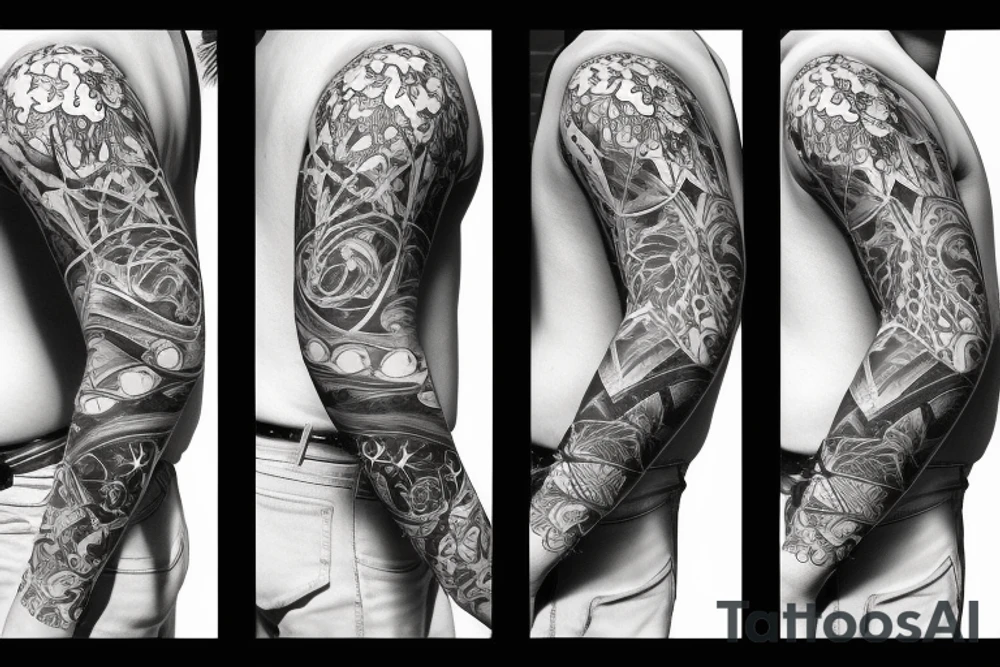 On My sacrum Sunset in the Caribbean tattoo idea