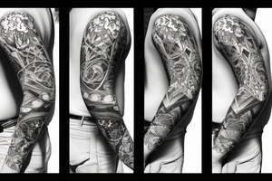 On My sacrum Sunset in the Caribbean tattoo idea