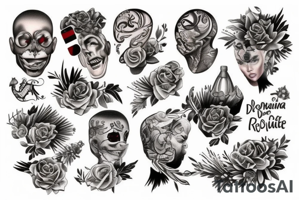Dominican republic tattooing style tattoo idea