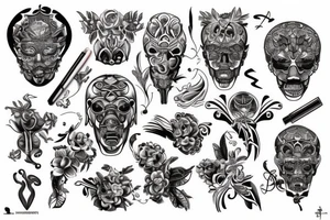 Dominican republic tattooing style tattoo idea