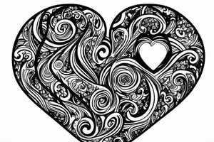What a large design that will incorporate a love heart but be manly tattoo idea