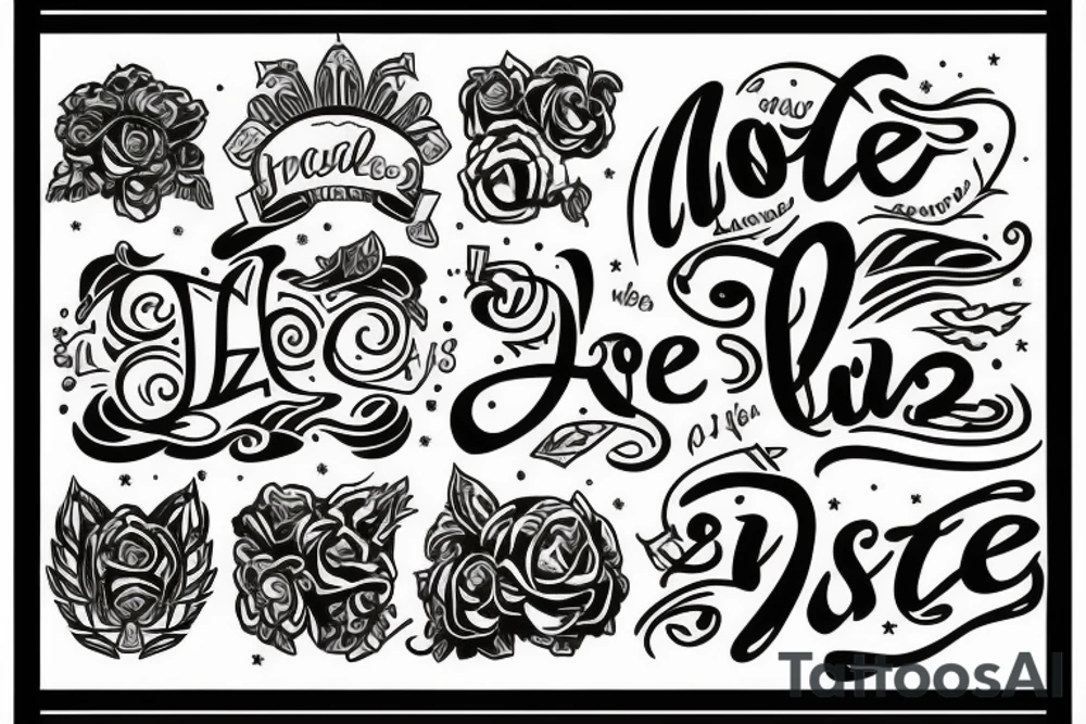The word zoe tattoo idea