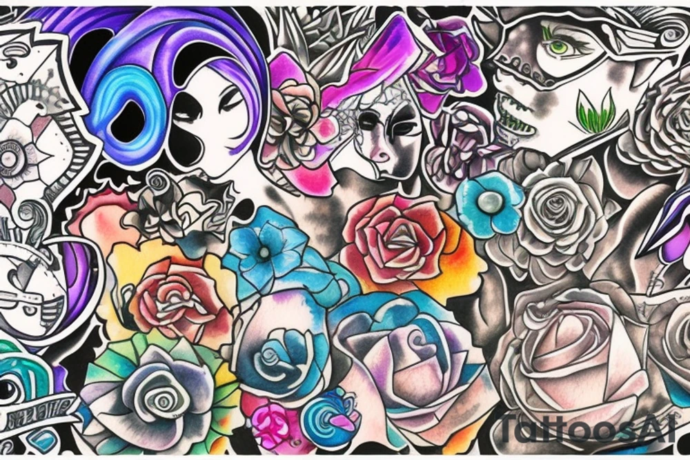 Trippy tattoo idea
