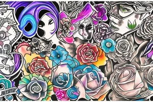 Trippy tattoo idea
