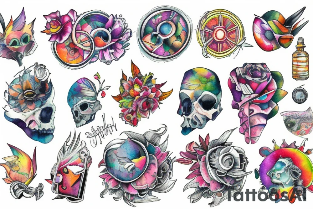 Trippy tattoo idea
