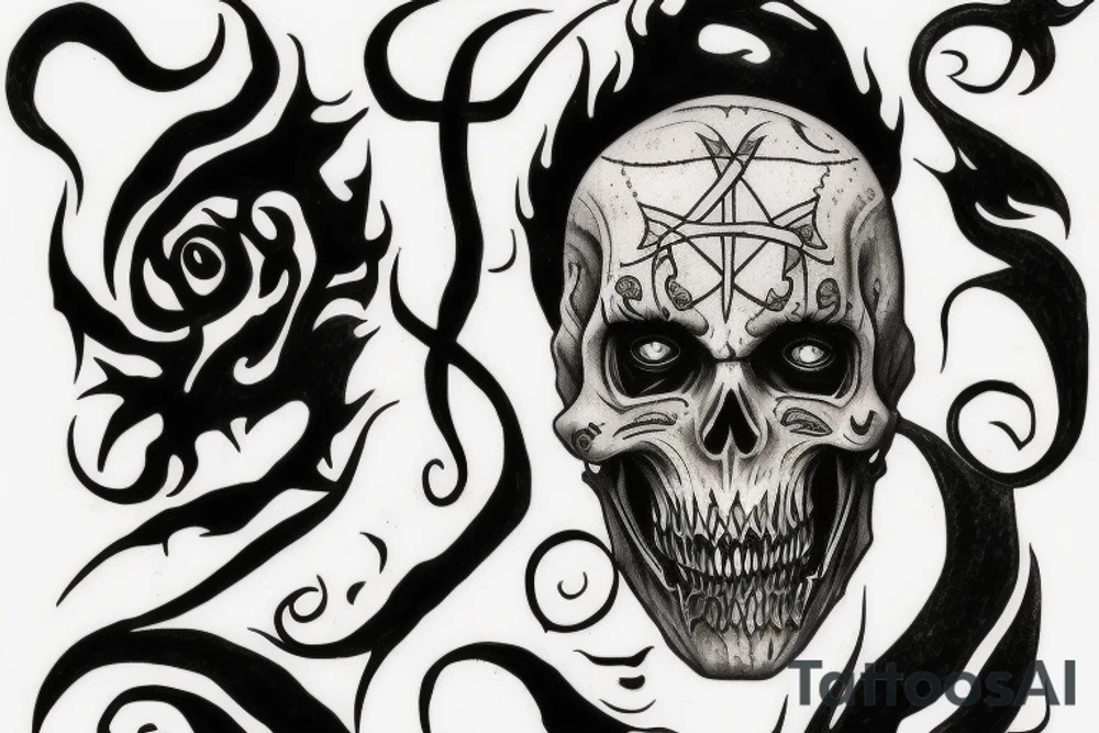 Death eater tattoo from Harry potter tattoo idea