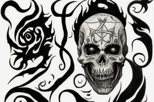 Death eater tattoo from Harry potter tattoo idea
