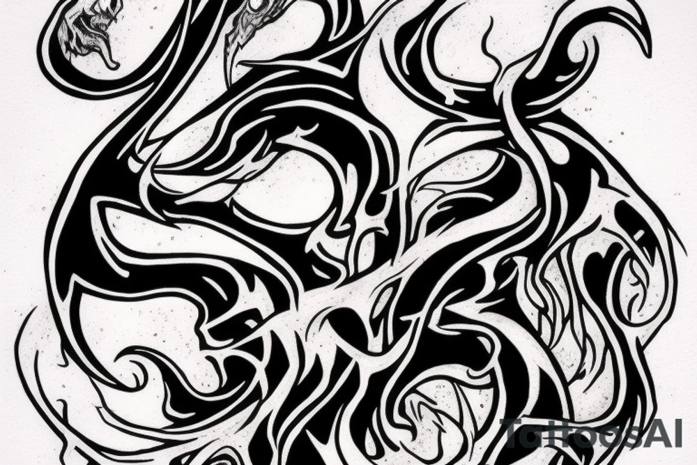 Death eater tattoo from Harry potter tattoo idea
