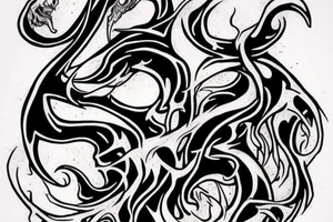 Death eater tattoo from Harry potter tattoo idea