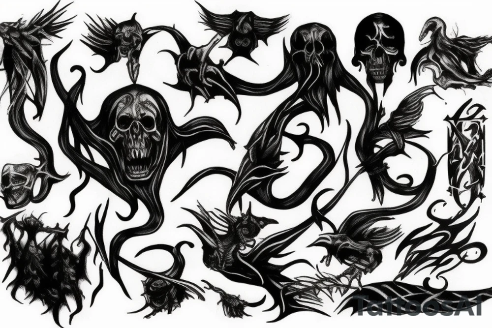 Death eater tattoo from Harry potter tattoo idea