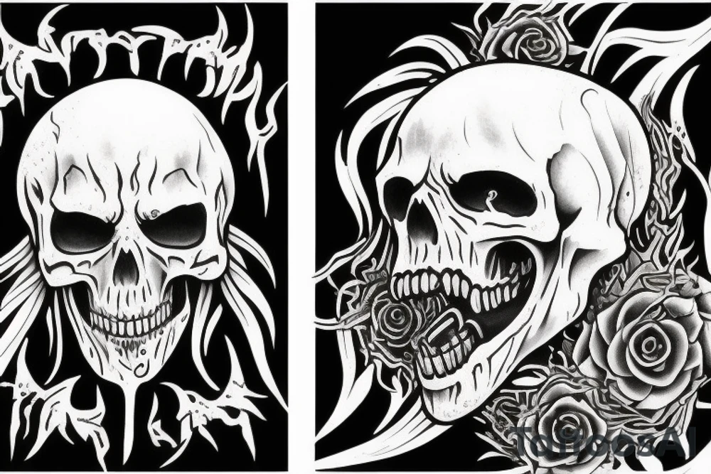 Death eater tattoo from Harry potter tattoo idea