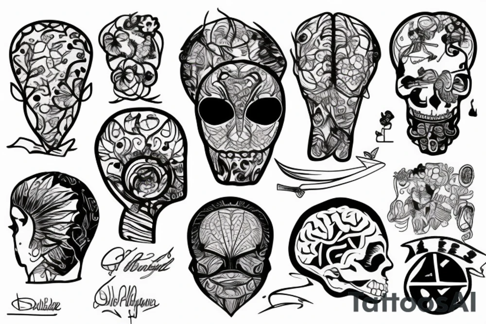brain shatter tattoo idea