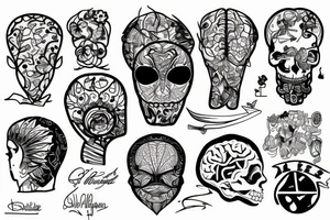 brain shatter tattoo idea