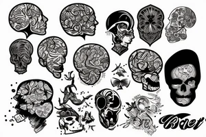 brain shatter tattoo idea