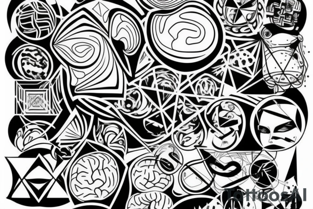 brain shatter tattoo idea