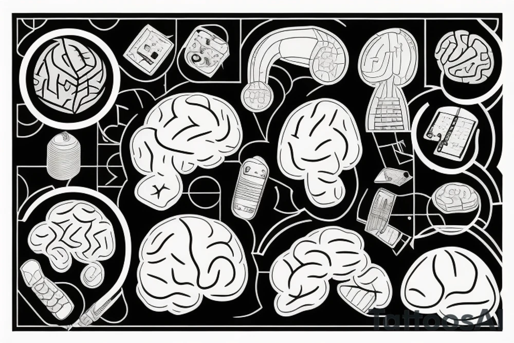 brain shatter tattoo idea