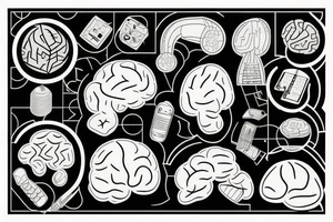 brain shatter tattoo idea