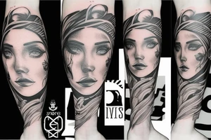 Woman tattoo idea