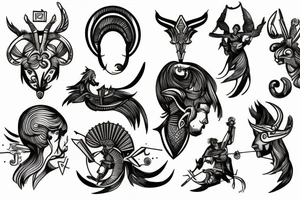 Sagittarius as a god tattoo idea