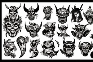 Las Vegas demon tattoo idea