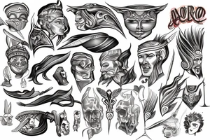 An archor god tattoo idea