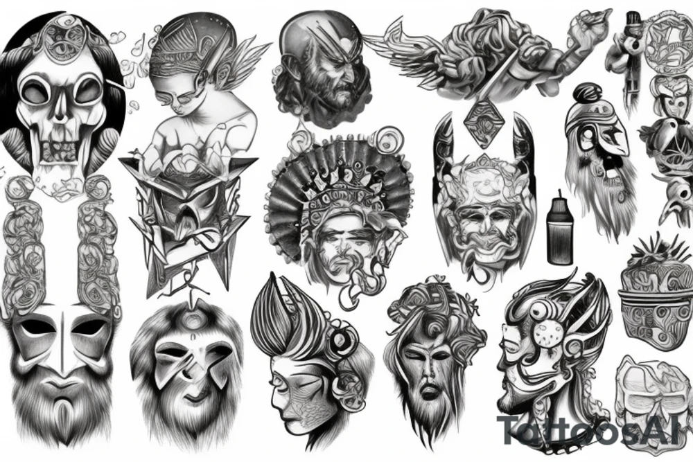 An archor god tattoo idea