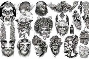 An archor god tattoo idea