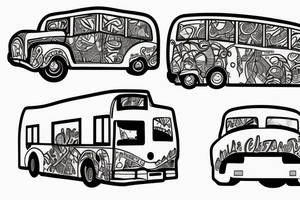 Graffiti bus tattoo idea