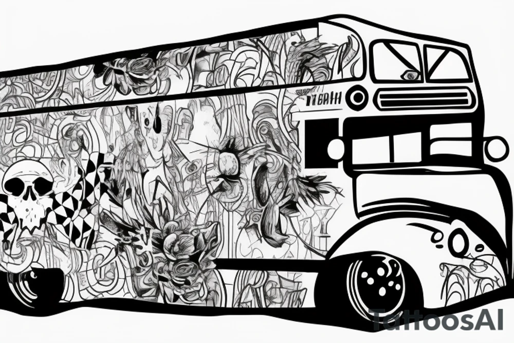 Graffiti bus tattoo idea