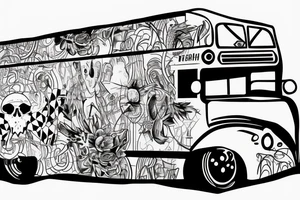 Graffiti bus tattoo idea