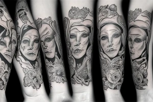 Hades with dogs tattoo idea