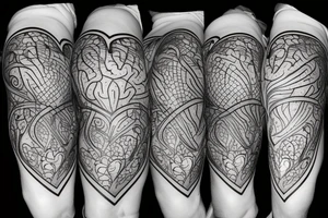 brain heart tattoo idea