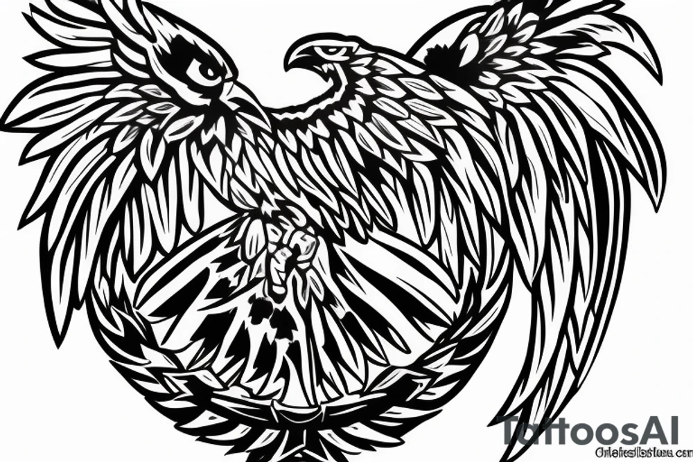 Eagle from the Mexican flag tattoo idea