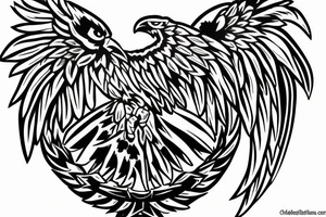Eagle from the Mexican flag tattoo idea