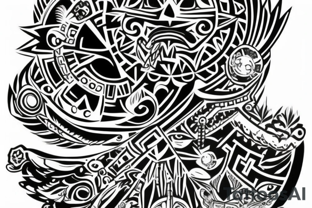 Aztec design. tattoo idea