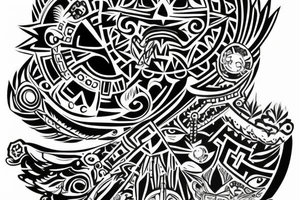 Aztec design. tattoo idea