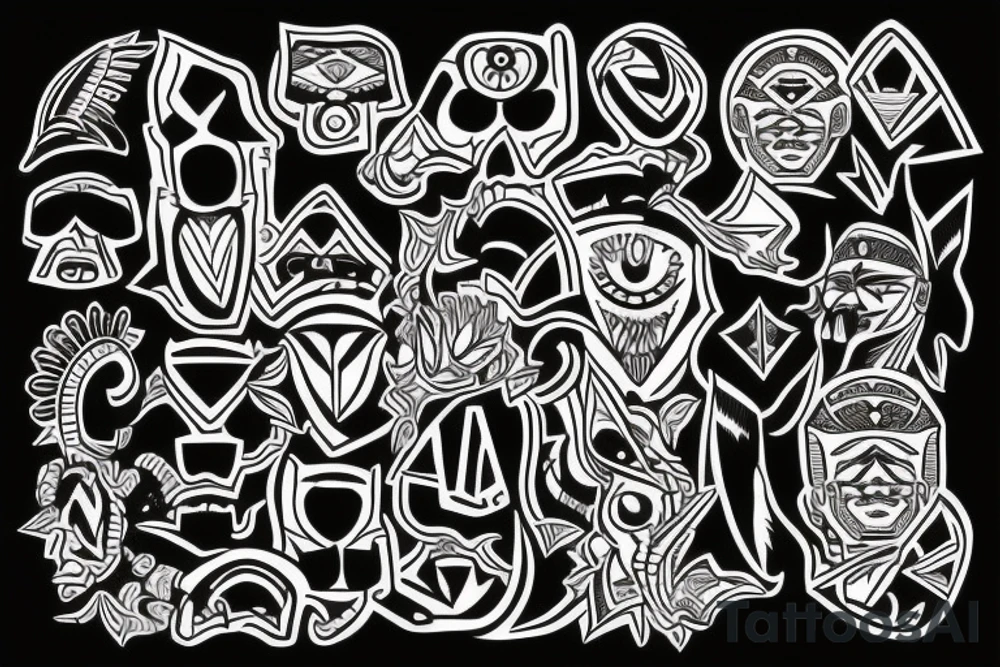 Aztec design. tattoo idea