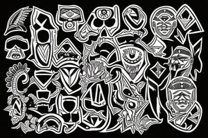 Aztec design. tattoo idea