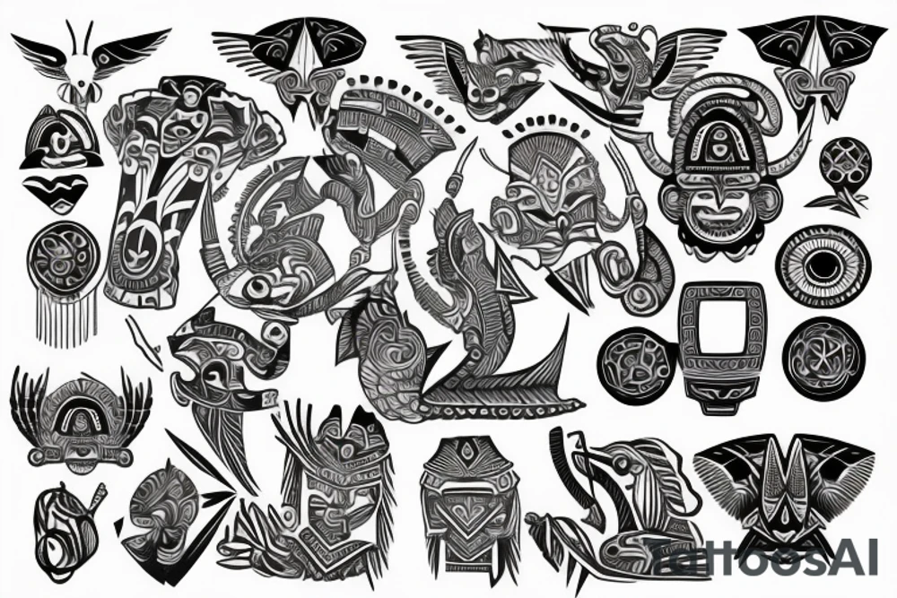 Aztec design. tattoo idea