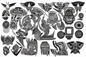 Aztec design. tattoo idea
