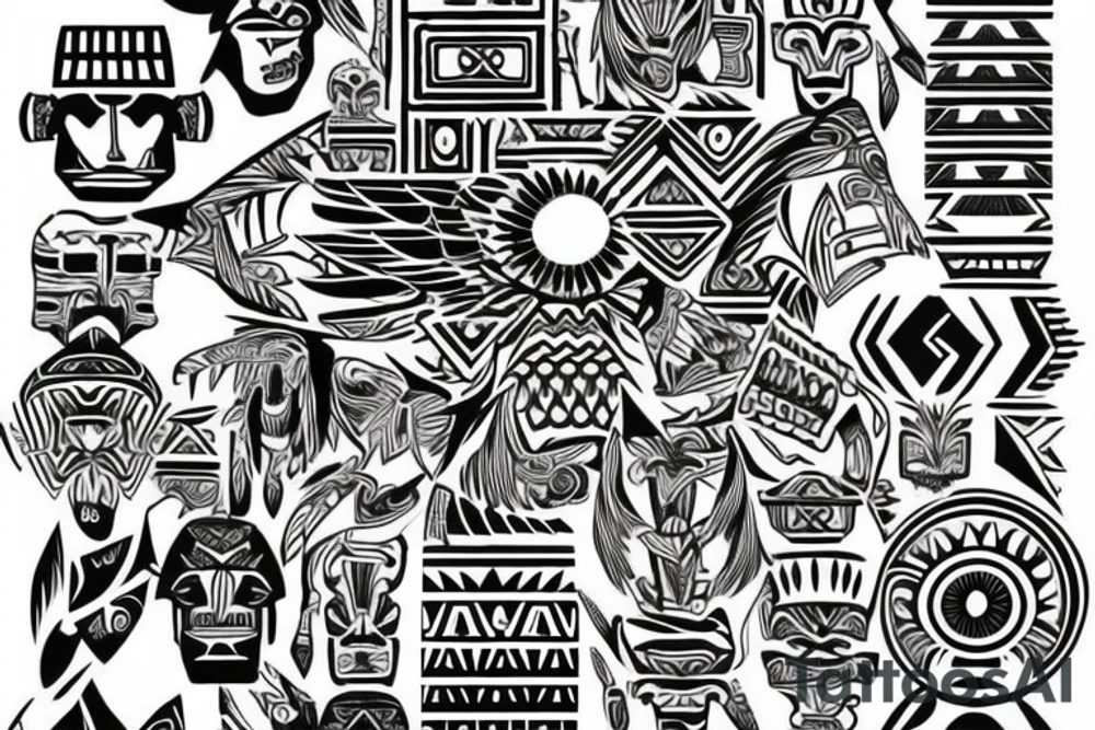 Aztec design. tattoo idea