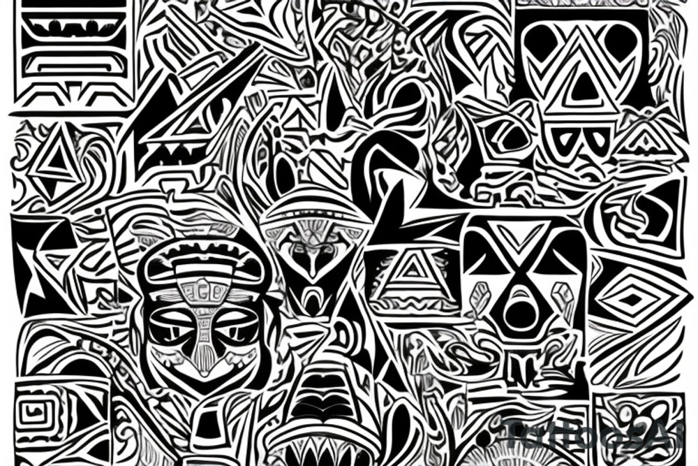 Aztec design. tattoo idea