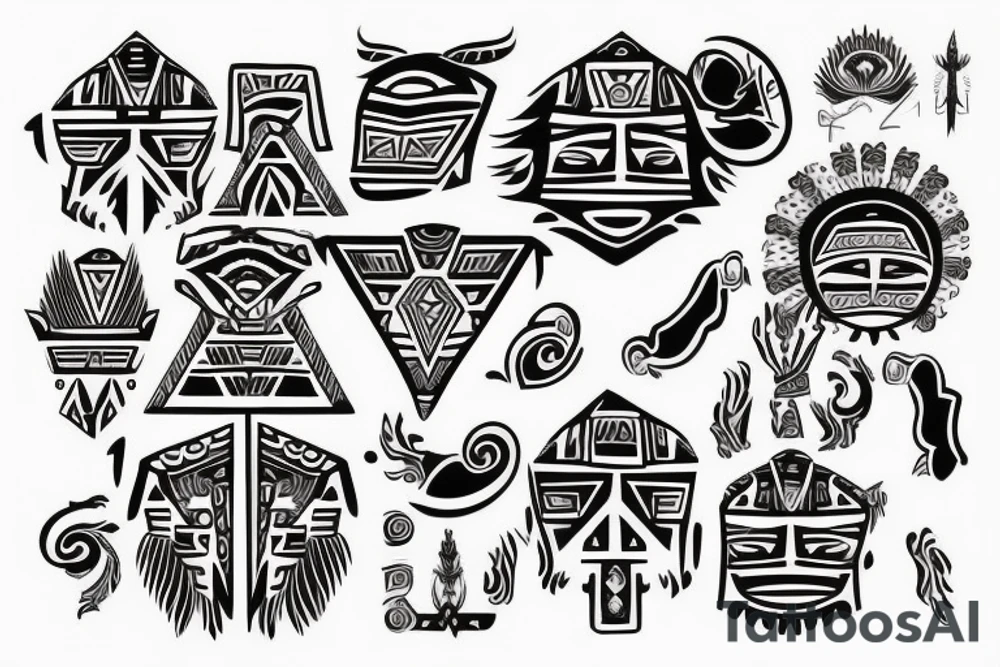 Aztec design. tattoo idea