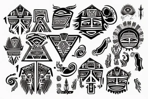 Aztec design. tattoo idea